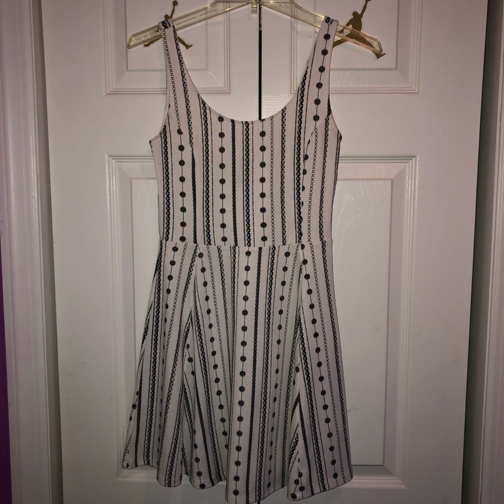 flared white dress